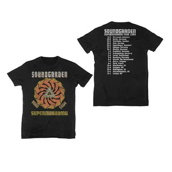 Soundgarden Men's Superunknown Spiral T-Shirt Black Large | Officially Licensed Merchandise