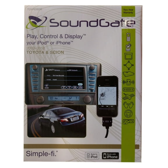 Soundgate TOYPDSDR Toyota Scion 200-3-2010 Factory Radio iPod Interface Module