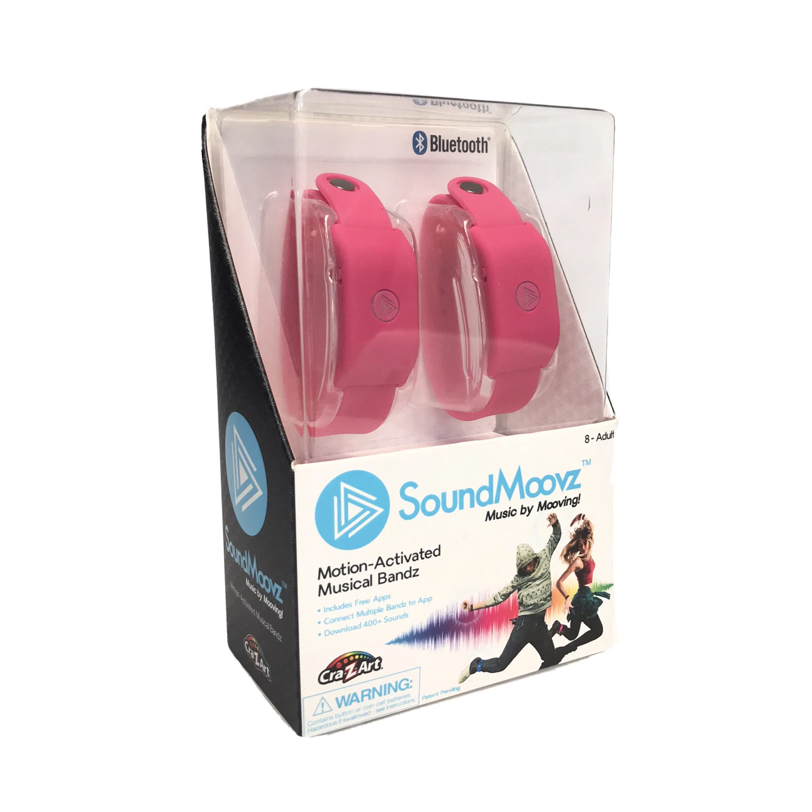 BUTTERFLY- Soundmoovz Musical Bandz By Cra-Z-Art - Pink New