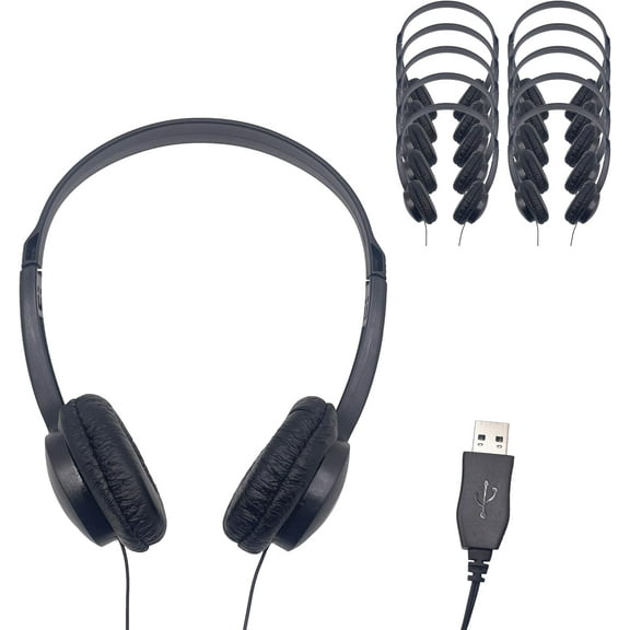 Soundnetic Stereo USB Budget Headphone (50 Pack)