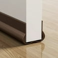 thumbnail image 1 of Soundproof Door Bottom Seal Strip PVC Weather Stripping for Noise Reduction & Insulation Draft Stopper,1PC,Brown, 1 of 10
