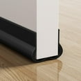 thumbnail image 1 of Soundproof Door Stopper, Pvc Seal Strips for Bottom Of Door, Efficiency Door Sweep for Noise Reduction, Weather Stripping for insulation, Keep Out Drafts (Black), 1 of 8