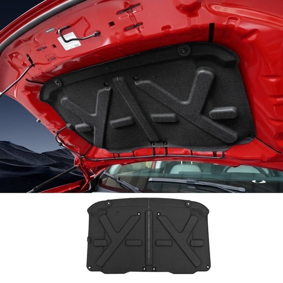 Soundproof Mat Compatible with 2022-2026 Ford Maverick Engine Hood Heat Insulation Shield Sound Protective Pad Sound Proof Foam Insulation for 2025 Maverick Accessories (PET Felt)