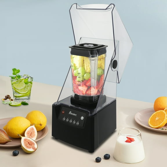 Soundproof Smoothie Machine, 2600W High-Speed Blender, 1.8L Capacity, Quiet Operation for Home and Office Use