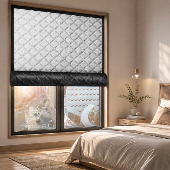 Soundproof Thermal Insulation Window Curtain Panel, 39" x 47" Multi‑Layer Light Blocking Noise Reducing Window Covering, Indoor Privacy Curtain for Home, Apartment, Office Windows