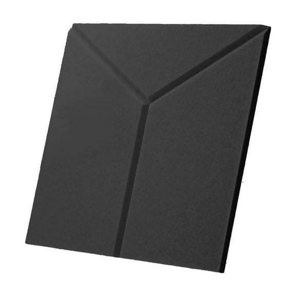 Soundproof Wall Stickers, Noise Reducing Acoustic Panels 12-Piece Set, Self-Adhesive, Polyester Fiber for Home, Easy Installation, Stylish