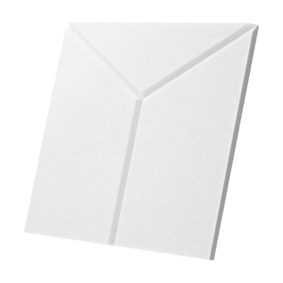 Soundproof Wall Stickers Noise Reducing Acoustic Panels Self Adhesive Polyester Fiber Tiles For Home White 30x30cm Polyester