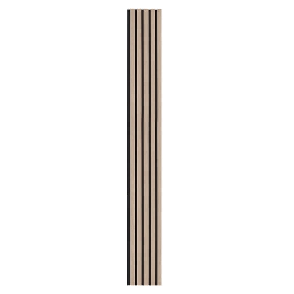 Soundproof Wood Wall Panels, 7.9" x 94.5" MDF Acoustic Panels for Modern Home Office Decor, Silver Faux Wood Noise Reduction Wall Boards