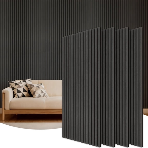 Soundproof Wood Wall Panels, Noise Reducing Acoustic Wooden Boards, Indoor Wall Decoration for Home, Bedroom, Office Interior Decor
