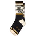 thumbnail image 1 of Sounds like Bullshit to Me, Novelty Gift Socks for Men, Women and Teens, Cool Crew Socks (Made in the USA), 1 of 4