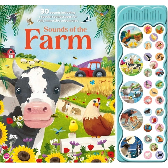 Sounds of the Farm: A 30-Button Sound Book Including 5 Immersive Soundscapes, (Board Book)