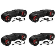 Soundstorm BTB6L 6.5 Inch 450W Bluetooth AmpMarine UTV ATV Speaker 4 Pack