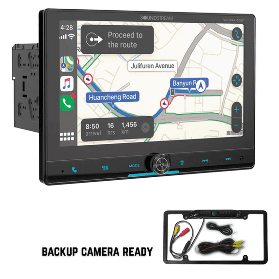 Soundstream 10.6" Touchscreen 2 DIN Multimedia Car Head Unit with Back up Camera