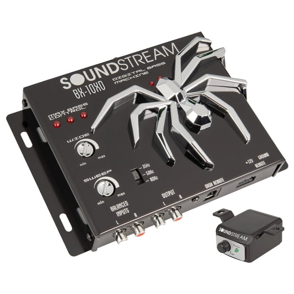 Soundstream BX-10XD Digital Bass Reconstruction Processor and Signal Booster with Dash Mount Remote