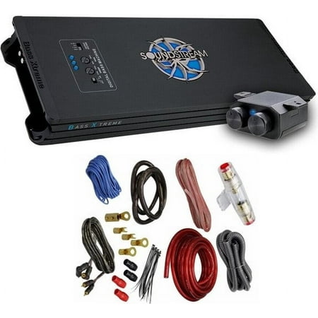 Soundstream BXT1.10000D 10000W Monoblock Amplifier Built In BX-10 Bass Enhancer + Amp Kit