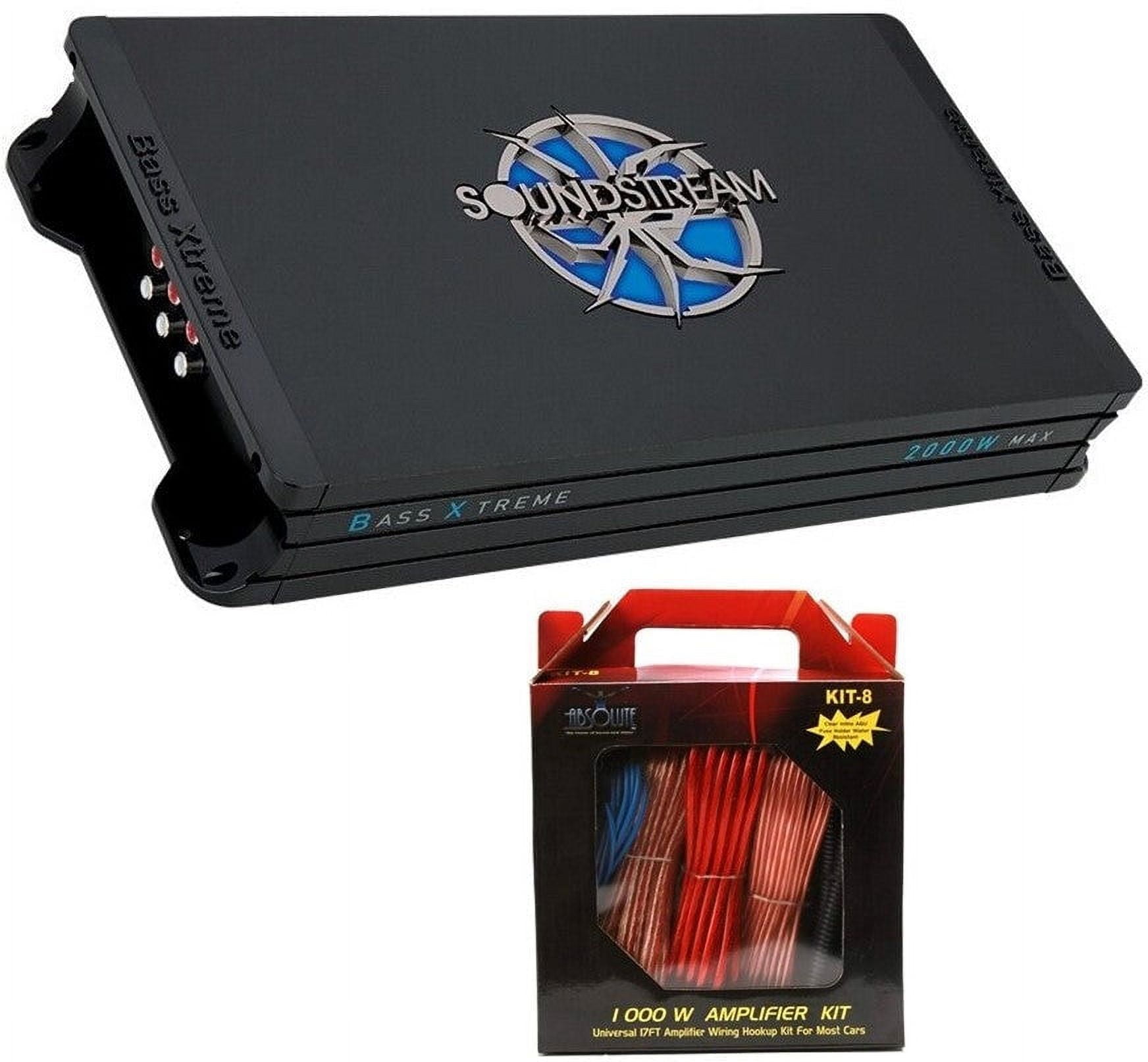 Soundstream BXT4.2000 Bass Xtreme Series 4Ch Amplifier + 8 Gauge Amp