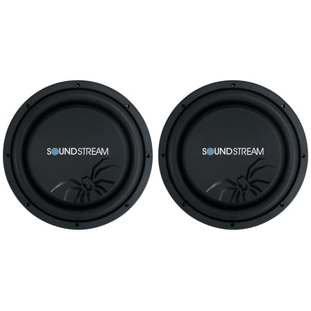 Soundstream PSW.124 12" 600w Slim Shallow Car Audio Subwoofers SVC 4-ohm