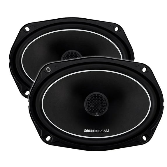 Soundstream RS.69 6x9" Coaxial Car Speakers – Reserve Series, 320W Peak, Mica Cone, Soft Dome Tweeter, 4Ω (Pair)