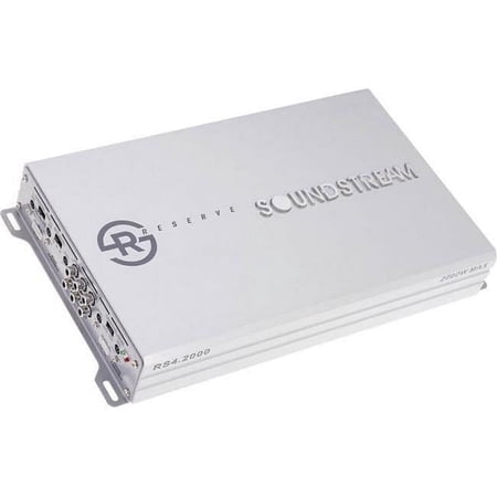 Soundstream Reserve RS42000 2000W 4CH Class AB Amp Vehicle Audio Amplifier, Multicolor