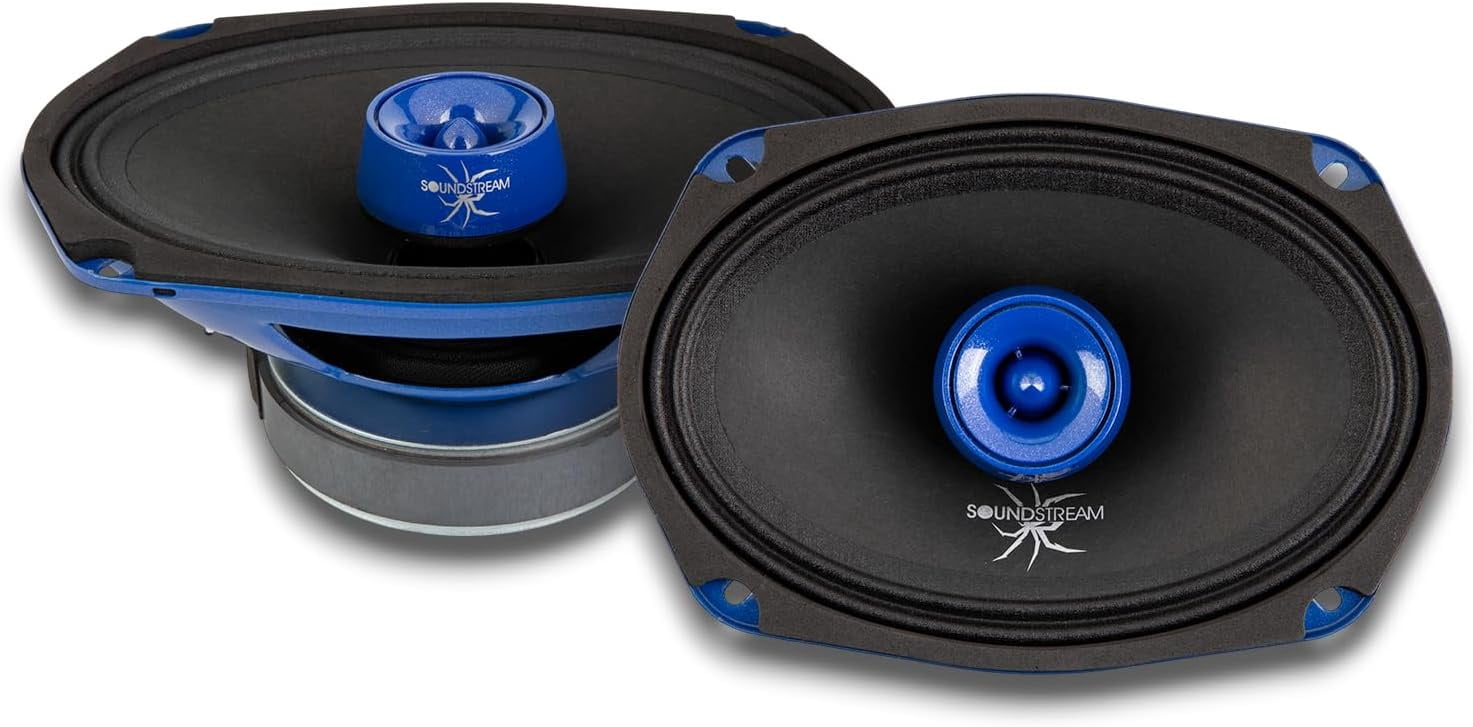 Soundstream SPM.694T – 6x9 Inch 2-Way Midrange Pro Audio Speakers with ...
