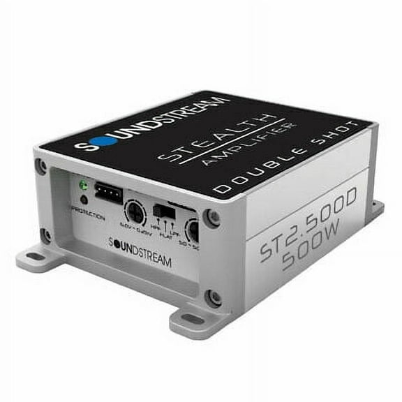 Soundstream ST2.500D 500 W Max 2-Ohms 2-CH Car Audio Compact Amplifier