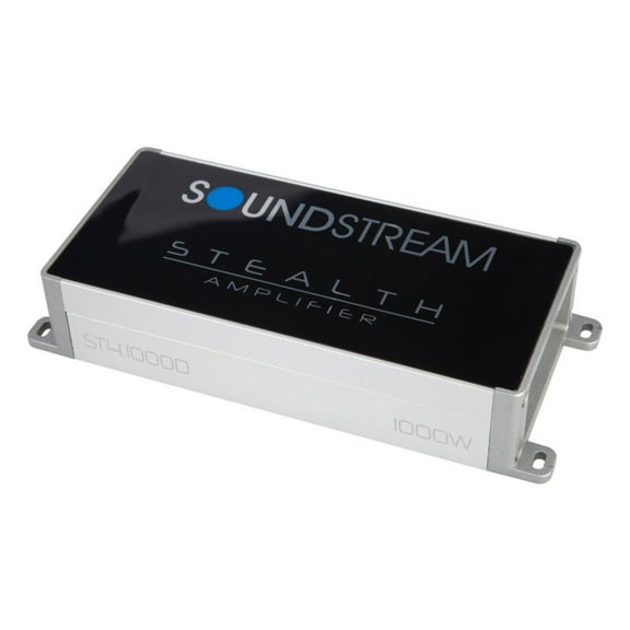 Soundstream ST4.1000D Stealth Series 1000W Class D 4 Channel Car Audio Amplifier