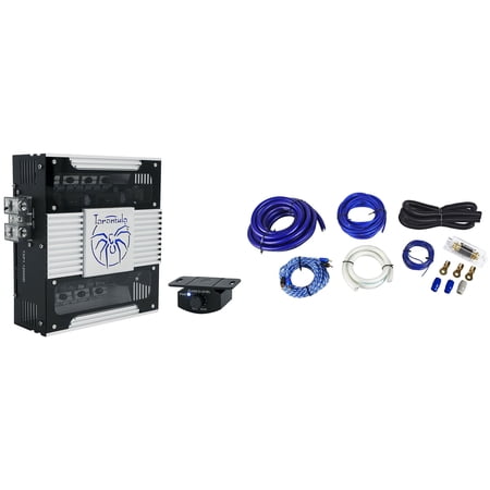 Soundstream TXP1.12000D 12,000 Watt Mono 1-Ohm Car Stereo Amplifier+Amp Kit
