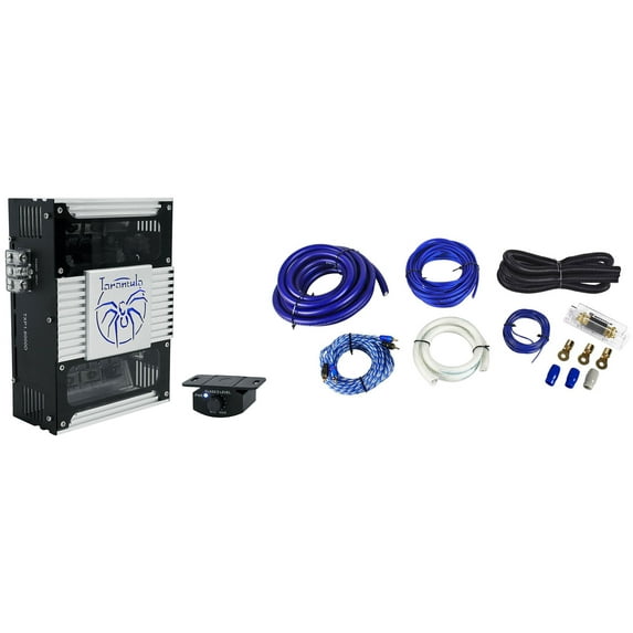 Soundstream TXP1.6000D 6000 Watt Mono 1-Ohm Car Stereo Amplifier+Amp Kit