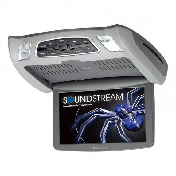 Soundstream VCM-103DAC 10.3 Inch Ceiling Mount DVD Entert. Sys w/ Aircast