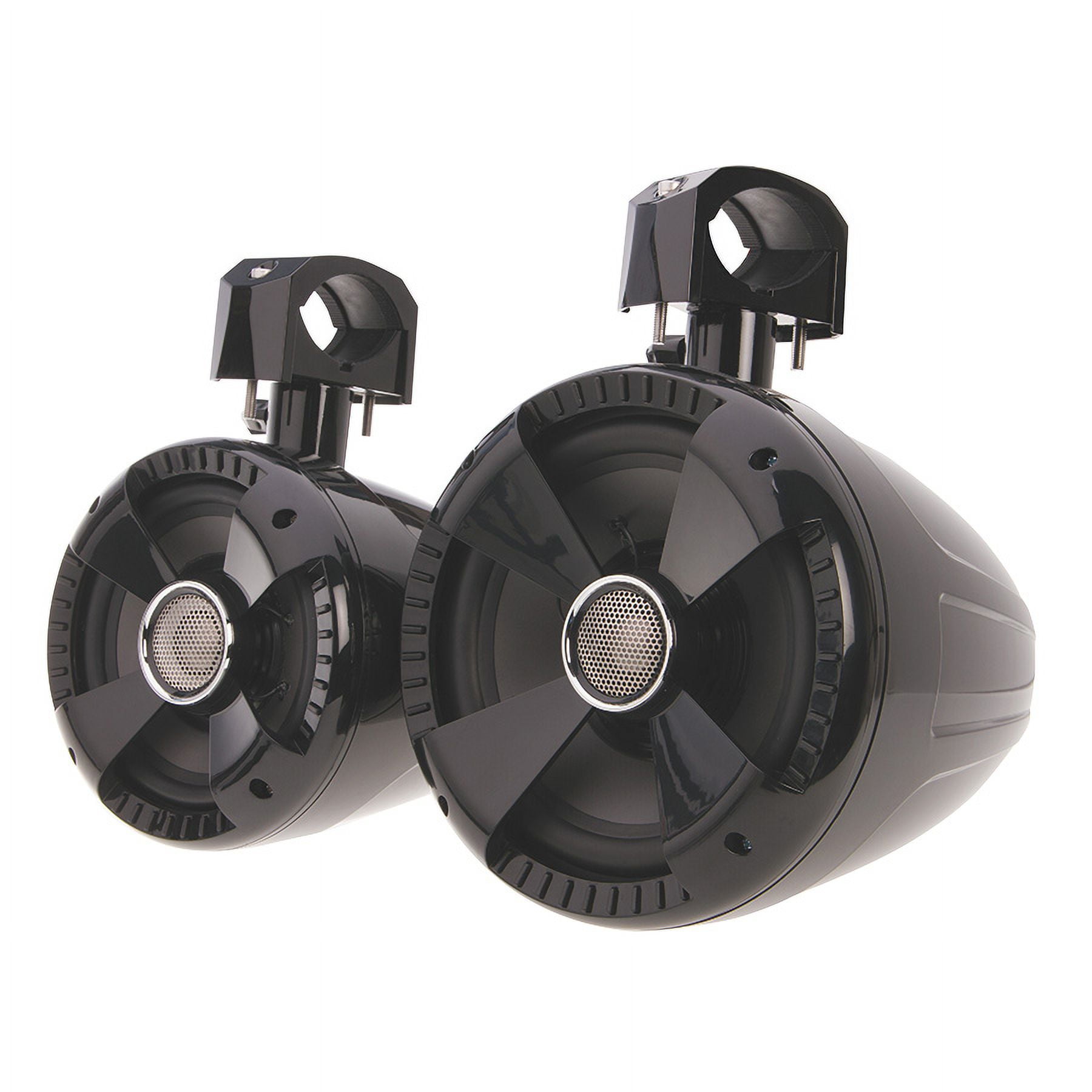 Soundstream WTS-8B 8 in. Wake Tower Speakers, Gloss Black - Set of 2