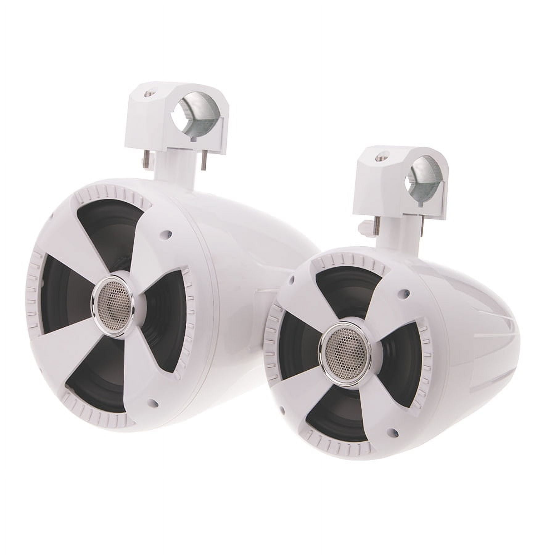 SOUNDSTREAM WTS-8W 8" 300W RMS WATER-RESISTANT PREMIUM WAKE TOWER SPEAKERS WHITE