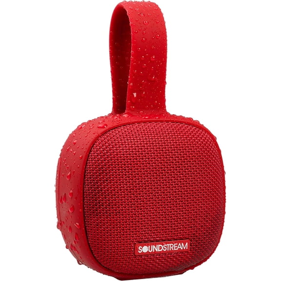 Soundstream h2GO IPX7 Waterproof Portable Bluetooth Speaker - Red