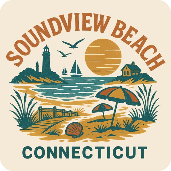 Soundview Beach Connecticut Keepsakes Souvenir Vinyl Sticker – Destination Travel Keepsake Collectible (6-Inches Wide)