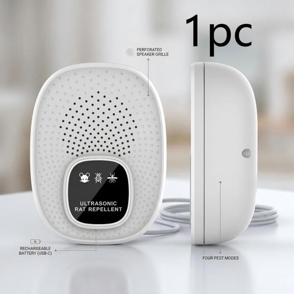 Soundwave Technology Mosquito & Rodent Repellent, Indoor Electronic Pest Control, Quiet, Safe, for Home, Bedroom, Office