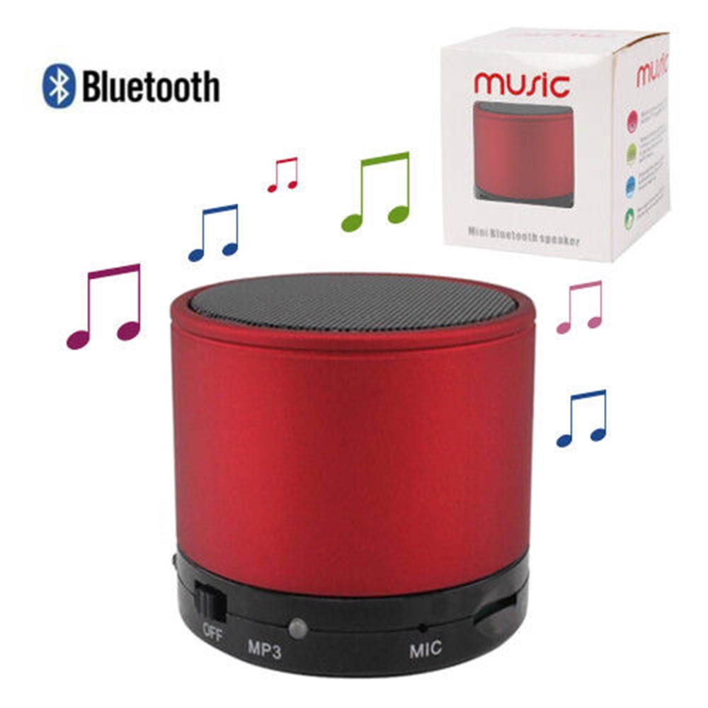Soundworx Mini Bocina Roja Portable Inalámbrica Con Bluetooth Para  Smartphone, Tableta, PC, Red Portable Speaker