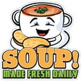 thumbnail image 1 of Soup 8" Decal Concession Stand Food Truck Sticker, 1 of 2