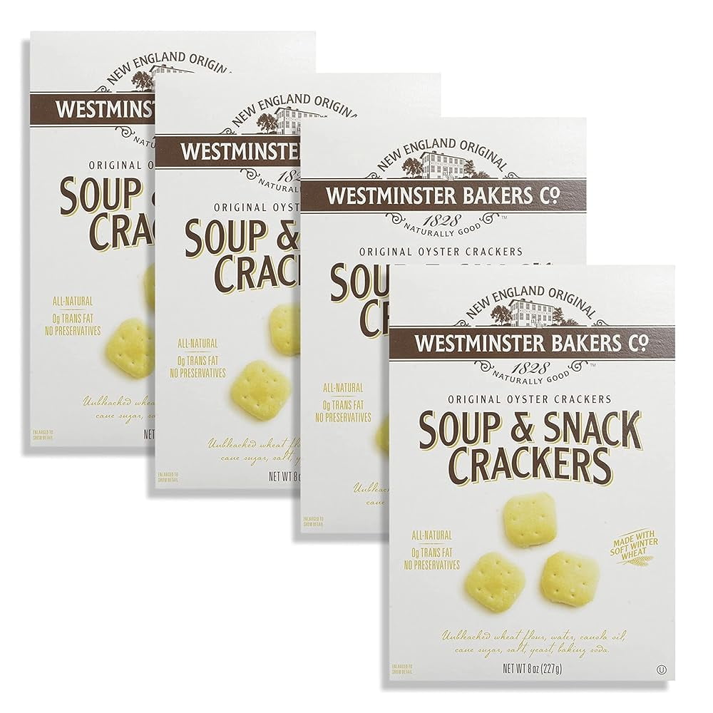 Soup And Snack Oyster Crackers By Westminster Bakers Co. 8 Ounce Box
