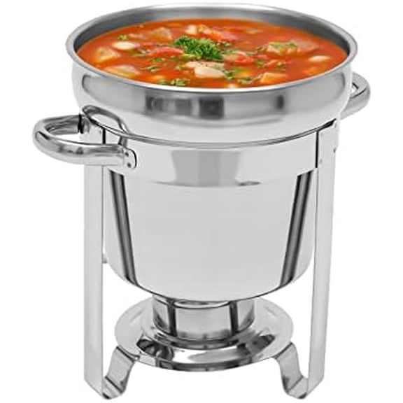 Soup Chafer, 7L/7.4Qt Large Capacity Stainless Steel Round Chafing Dish Surface Polishing Soup Warmer Countertop Food Warmer Set for Buffets, Hotel,Restaurant,Parties$$Home Decor, Kitchen, & Other
