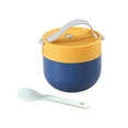 thumbnail image 1 of Soup Container with Spoon, Portable Cereal Bowl for Office Workers,Takeaway Food Jar, Microwave Safe PP Material, Ideal for Breakfast, Lunch, Snacks, 1 of 5