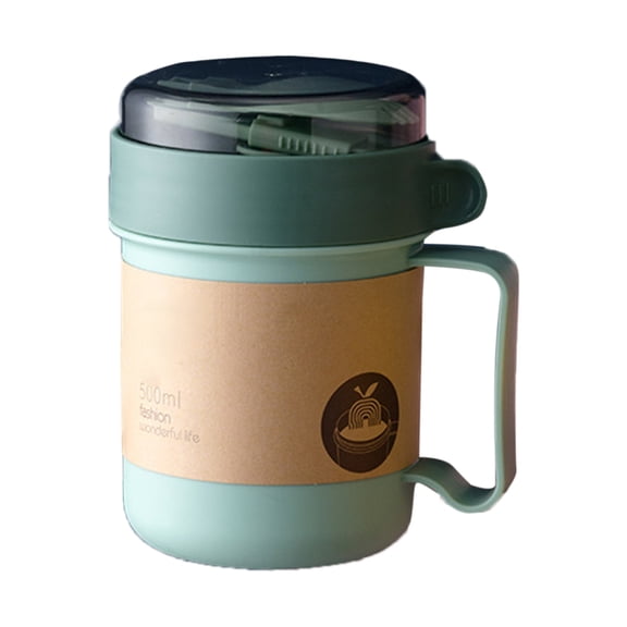 Soup Cup Insulated Soup Cup Insulated Soup Jar Soup Containers Thermal Insulated Food Jar 500ML Soup Cup Portable Steady Plastic Insulated Soup Containers With Lid And Spoon For