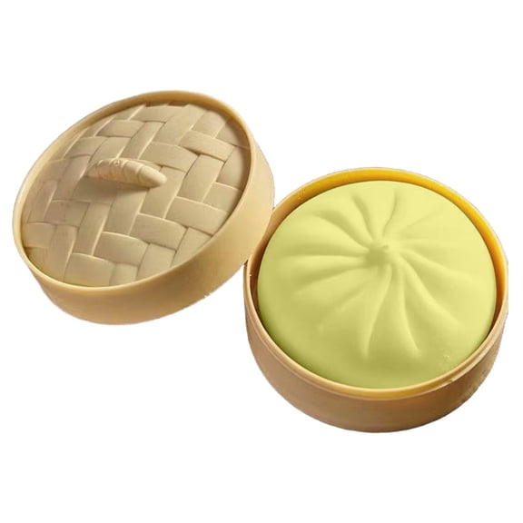 Soup Dumpling Squeeze Decompression Squishy, Realistic Xiaolongbao Stress Relief Fidget, Soft Slow-Rising Sensory Aid for Calming