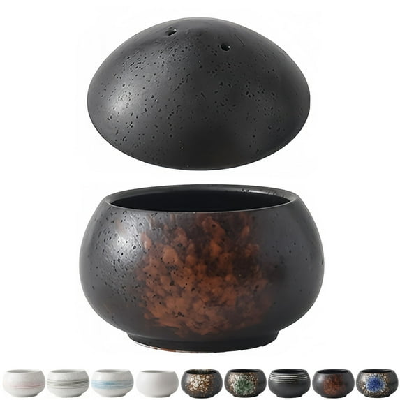 Soup Mugs With Lid, Ceramic Bouillon Cups, Small Breakfast Bowl, Soup Bowl With Lid, Cereal Bowl With Lid-J-200ml
