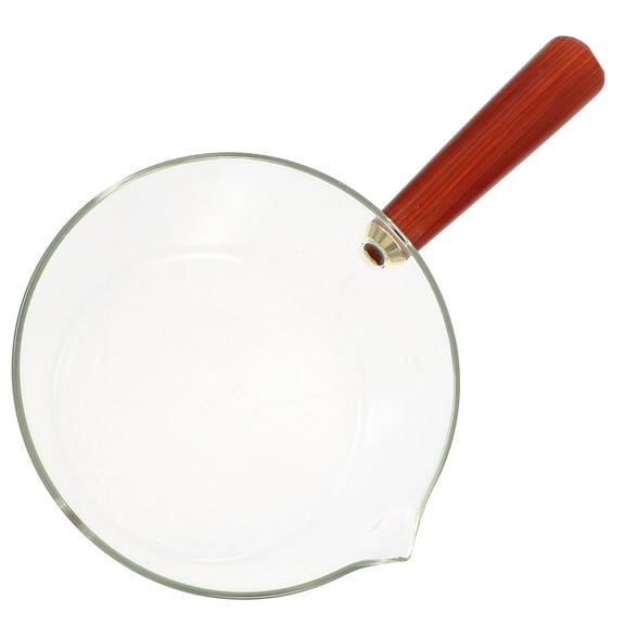 High Borosilicate Glass Saucepan for Soup - Transparent, Reusable, Open Cookware