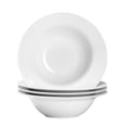 thumbnail image 1 of Soup and Pasta Bowls Set of 4, White Porcelain Wide Rim Salad Plates 27oz Large Round Deep Plate 9 inch Ceramic Serving Bowl for Entree Dinner Noodle Kitchen Entertaining, Microwave & Dishwasher Safe, 1 of 7