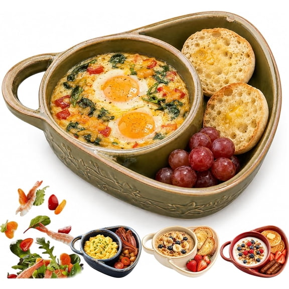 Soup and Sandwich Bowl, Ceramic Combo Plate with Side Compartment Bread
Ceramic Soup Bowl With Side Compartment, Bread Holder, Breakfast Cookies Salad, Home Restaurant, Sandwich Plate