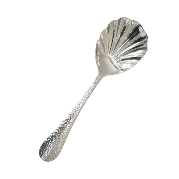 Soup Spoon Easy Cleaning Heat Resistant Shell Head Serving Spoon for Kitchen
