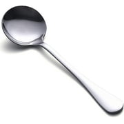Soup Spoon Set 8-Piece Premium Stainless Steel Dinner Spoon Heavy Duty Durable Round Spoon Cutlery Set
