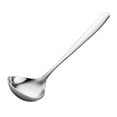 thumbnail image 1 of Soup Spoons Stainless Steel, Round Head Soup Spoons, Modern Thick Short handle 304 Stainless Steel Korean Spoon, Dinner Metal Spoons for Soup, Grain,Dessert,Milk,Tea,Coffee, 1 of 8
