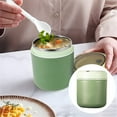 thumbnail image 1 of Soup Thermo for Hot Food ,Lunch Thermo Food Jar Hot Insulated Food Containers,Stainless Steel Wide Mouth Lunch Food Thermo Jar with Sealing Cap for Picnic ,Home ,office ,Work(Green,3.93x4.64"), 1 of 8