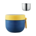 thumbnail image 1 of Soup Thermo Wide Mouth Vacuum Insulated Thermo Jar, Leak Proof Stainless Steel Food Container for Hot&Cold Food Lunch Soup for School Travel ( Blue 600Ml)Harlik, 1 of 9